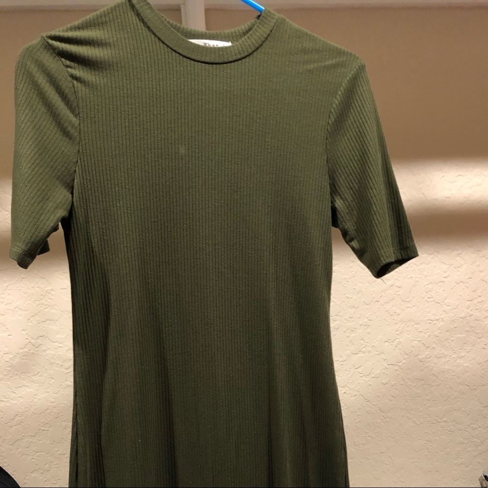 Ribbed mini dress